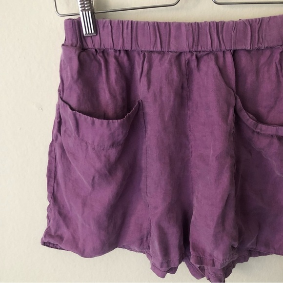 Zara Soft Pullon Pocket Shorts in Purple Size Large - Picture 4 of 7